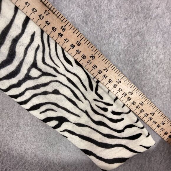 J McLaughlin Cardigan Sweater Womens Sz M Black White Zebra Striped Button Down - Picture 6 of 12